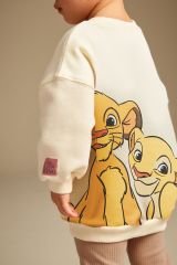 Yeni Sezon Kız Çocuk Simba Baskılı Alt-Üst Taytlı Takım