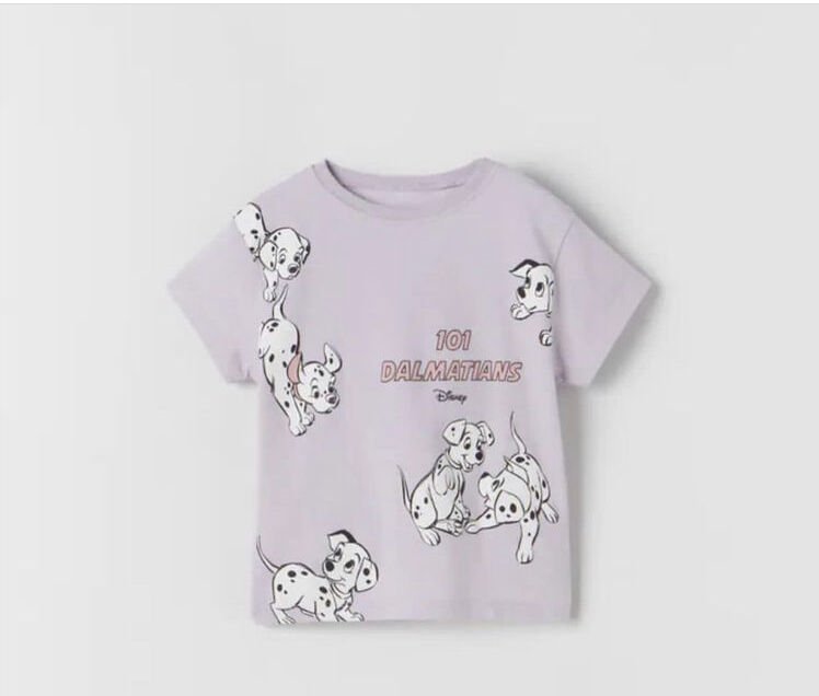 Yeni Sezon Kız Çocuk 101 Dalmaçyalı T-Shirt