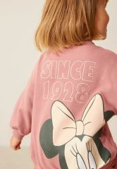 Yeni Sezon Kız Çocuk Minnie Mouse Baskılı Alt-Üst Taytlı Takım