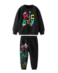 Yeni Sezon Erkek Çocuk Mickey Mouse Baskılı Takım