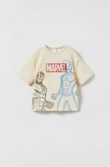 Yeni Sezon Erkek Çocuk Marvel Baskılı T-Shirt