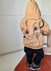 Yeni Sezon Erkek Çocuk Lion Kig Baskılı Alt-Üst Takım 4-5 Yaş