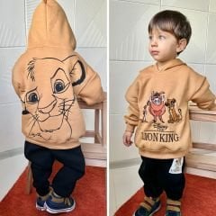 Yeni Sezon Erkek Çocuk Lion Kig Baskılı Alt-Üst Takım 4-5 Yaş