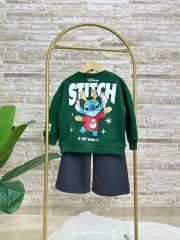 Yeni Sezon Kız Çocuk Baskılı Pamuklu Karakter Baskılı Sweatshirt ve Eşofman Altlı Ikili Takım
