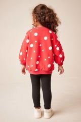 Yeni Sezon Kız Çocuk Minnie Mouse Baskılı Alt-Üst Taytlı Takım
