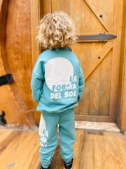 Yeni Sezon Erkek Çocuk Baskılı Pamuklu 3 Iplik Şardonsuz Sweatshirt ve Eşofman Alt-Üst Takım