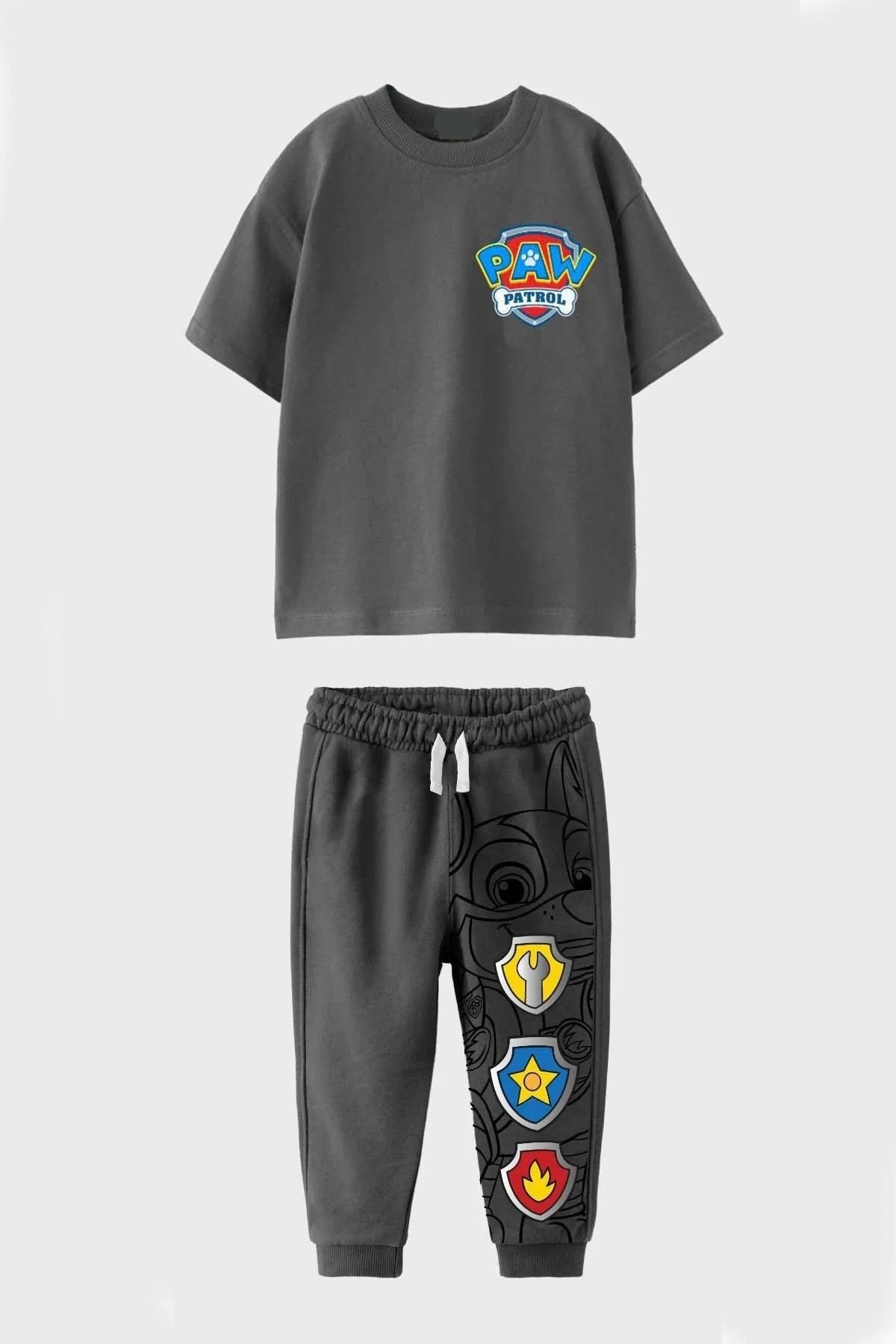 Yeni Sezon Erkek Çocuk Paw Patrol Baskılı Alt-Üst Takım
