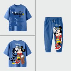 Yeni Sezon Kız Çocuk Mickey Mouse Baskılı Alt-Üst Takım