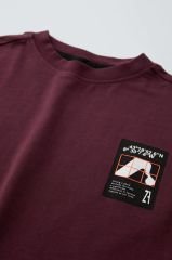 Yeni Sezon Erkek Çocuk Gofre Kumaş Jogger Pantolon ve T-shirt 2'li Takım