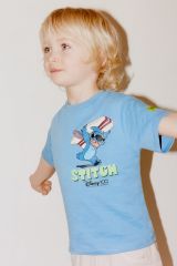 Yeni Sezon Erkek Çocuk Lilo & Stitch Baskılı T-shirt 5-6 Yaş