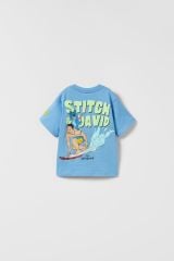 Yeni Sezon Erkek Çocuk Lilo & Stitch Baskılı T-shirt 5-6 Yaş
