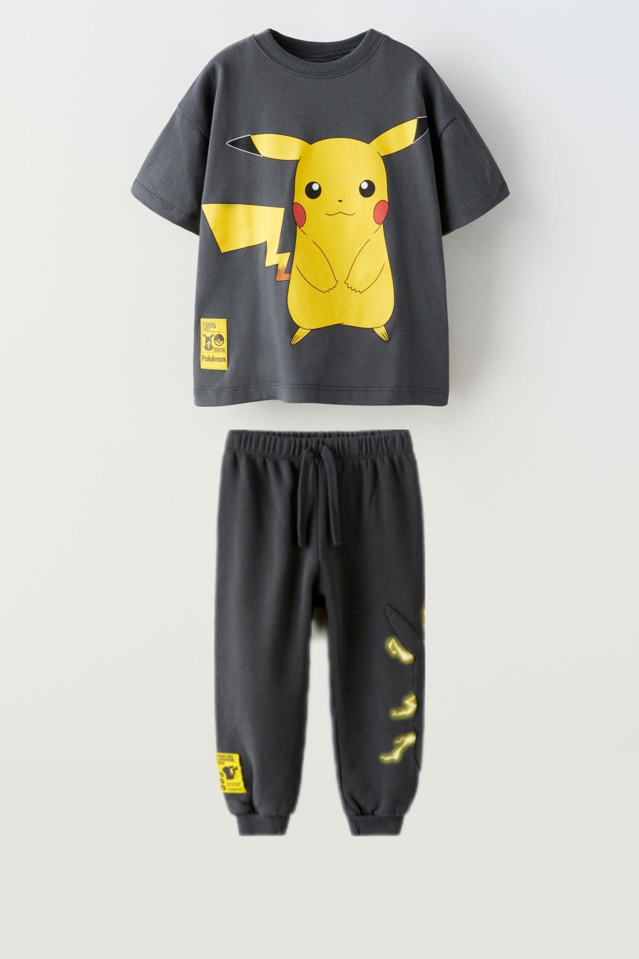 Yeni Sezon Erkek Çocuk Pikachu Baskılı Alt-Üst Takım