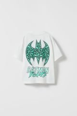 Yeni Sezon Erkek Çocuk Batman Baskılı Alt-Üst Şortlu Takım