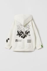 Yeni Sezon Erkek Çocuk Minecraft Baskılı Sweatshirt