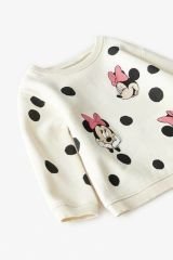 Yeni Sezon Kız Çocuk Minnie Mouse Baskılı Alt-Üst Taytlı Takım