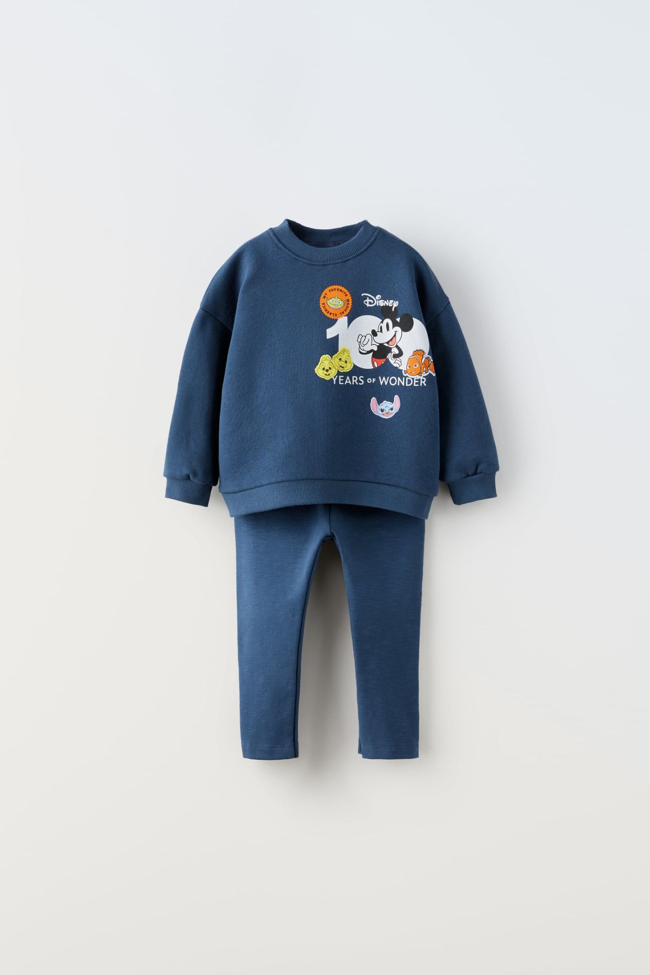 Yeni Sezon Kız Çocuk Mickey Mouse Baskılı Fitilli Taytlı Takım