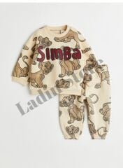 Yeni Sezon Erkek Çocuk Simba Baskılı Alt-Üst Takım
